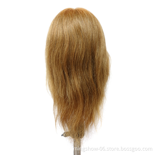 Wholesale price real human hair makeup practice mannequin training head female